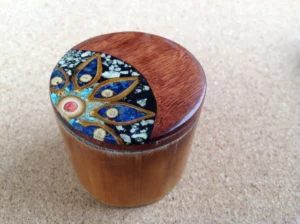 boite fleur de lapis lazuli