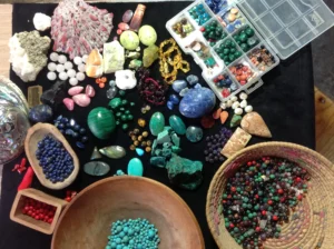 pierres naturelles vue d'en haut